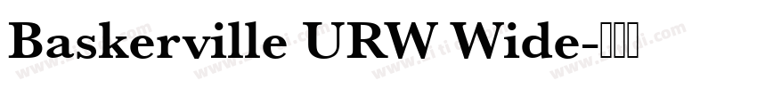 Baskerville URW Wide字体转换 Baskerville URW Wide字体转换